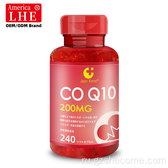 Shecome CoQ10, 200 мг, мягкие капсулы, энергия сердца, поддержка жизненных сил